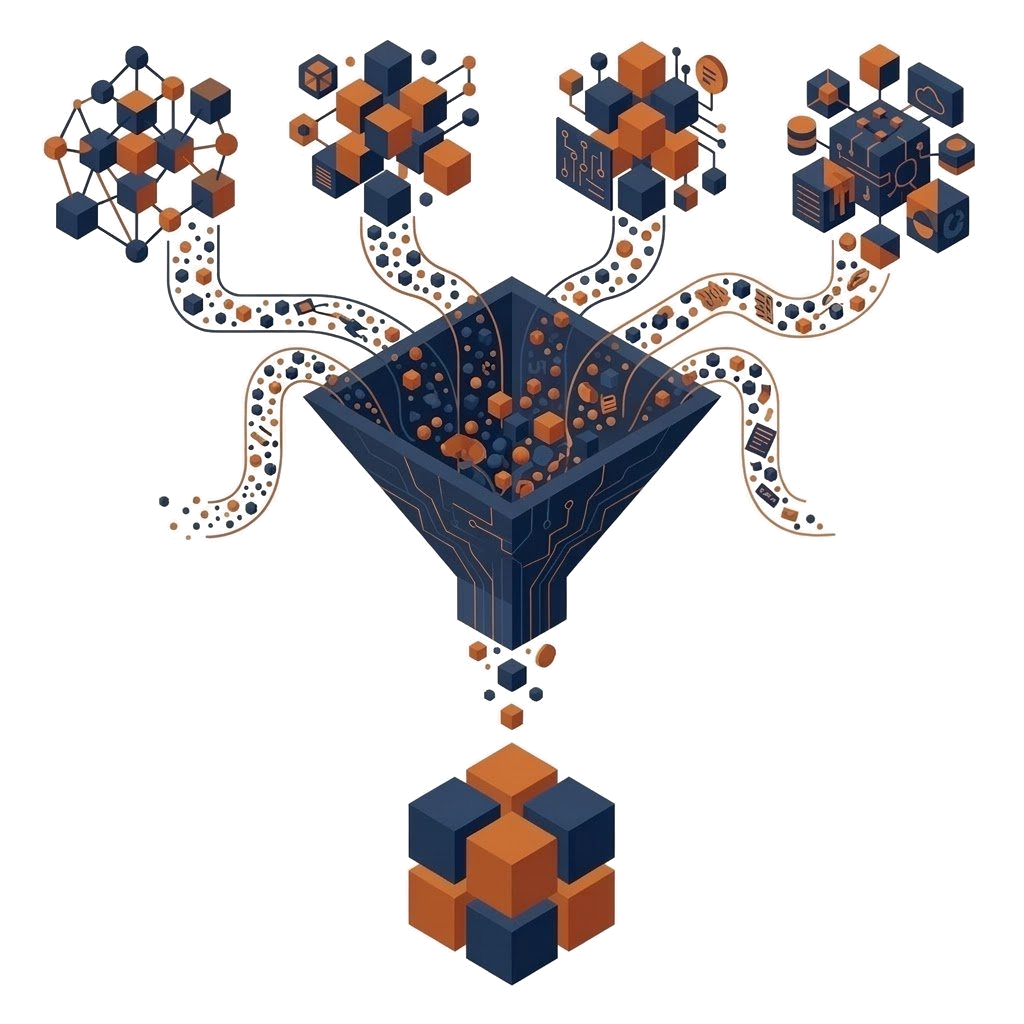 FOCUS data funnel showing how billing data is ingested, normalised, and allocated