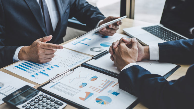 Professional office workspace